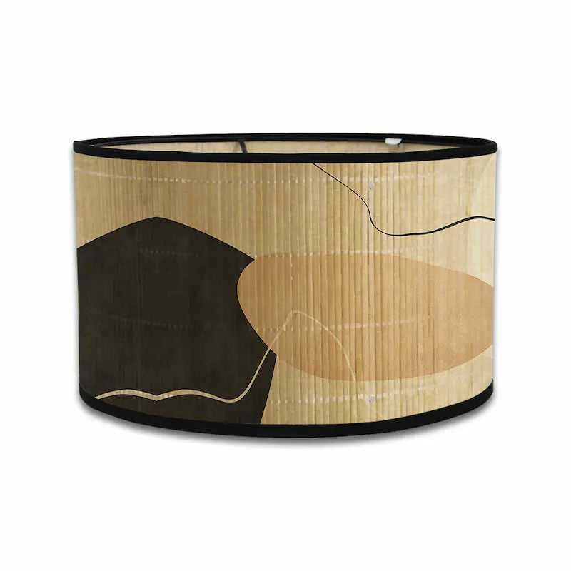 Artisan Neutral Tones Drum Lamp Shade