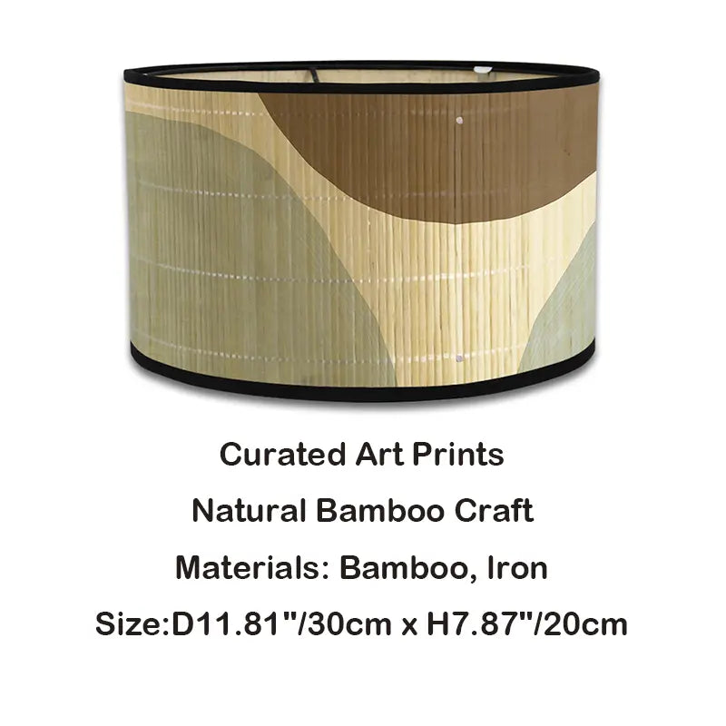 Artisan Neutral Tones Drum Lamp Shade