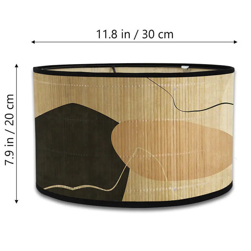 Artisan Neutral Tones Drum Lamp Shade