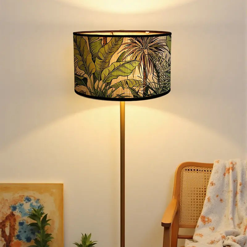 Tropical Boho Light Shade with Palm Tree Printed - Shade Only