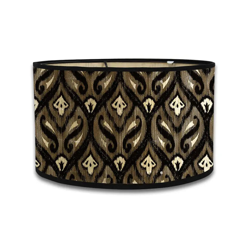 Artisan Global Lamp Shade | Textured Ikat & Distressed Patina Prints