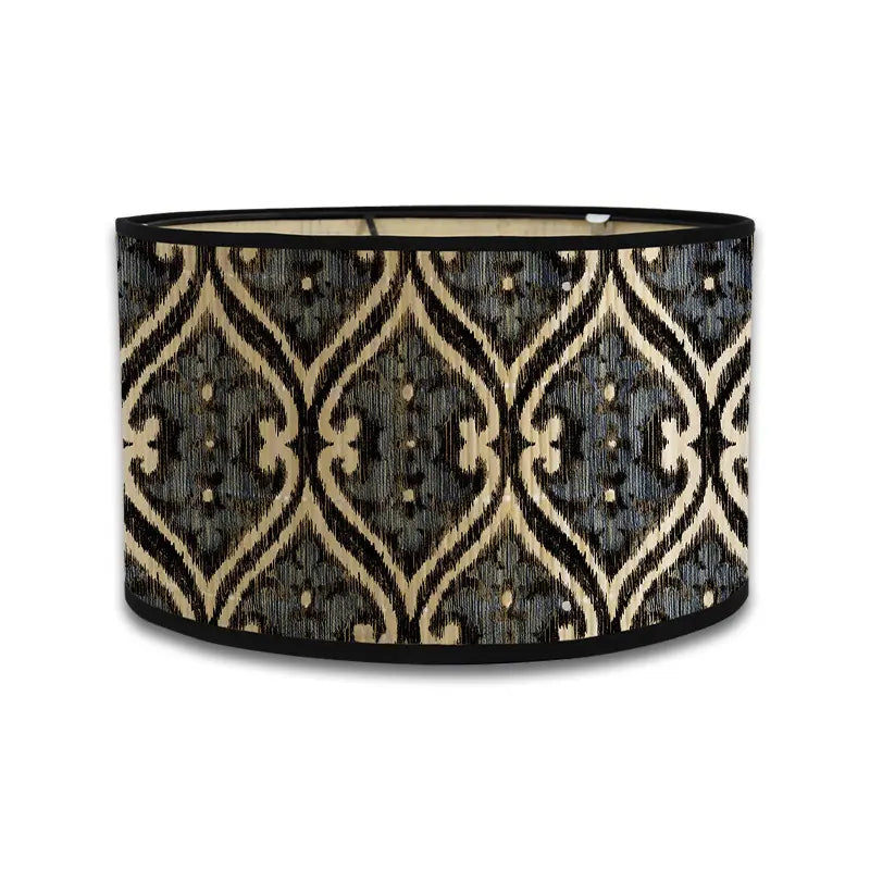 Artisan Global Lamp Shade | Textured Ikat & Distressed Patina Prints