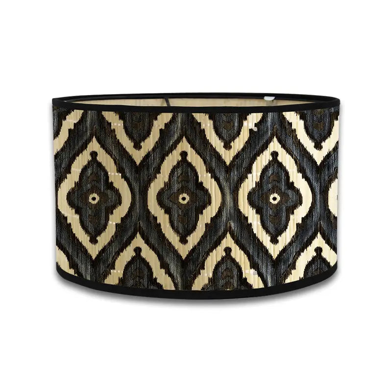 Artisan Global Lamp Shade | Textured Ikat & Distressed Patina Prints