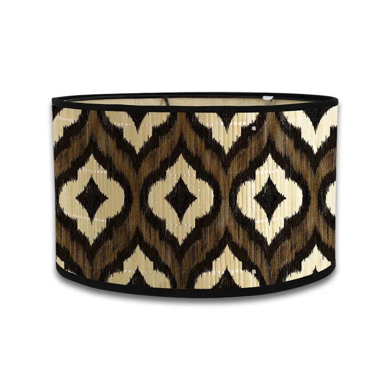 Artisan Global Lamp Shade | Textured Ikat & Distressed Patina Prints