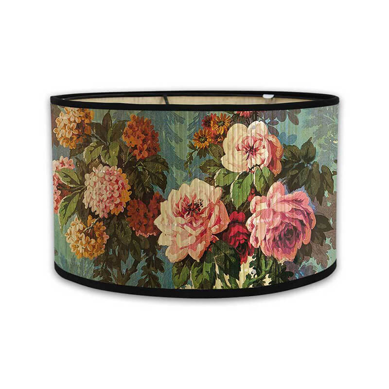 Vintage Floral Lamp Shade, Dutch Masters Still Life Style | Handcrafted Baroque Flower Print