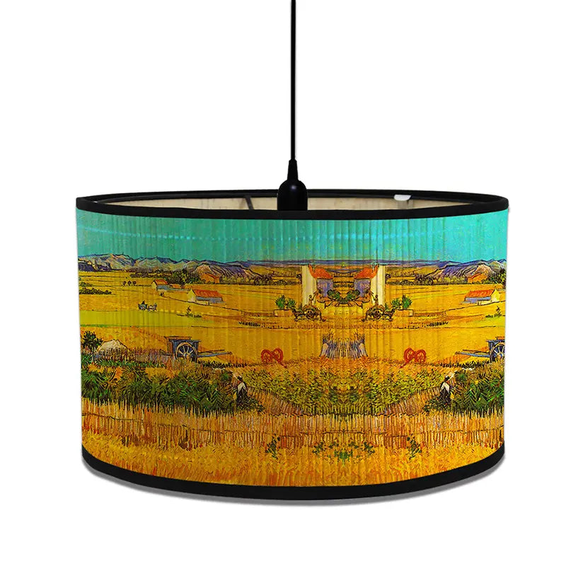 Van Gogh Inspired Artistic Drum Lamp Shade