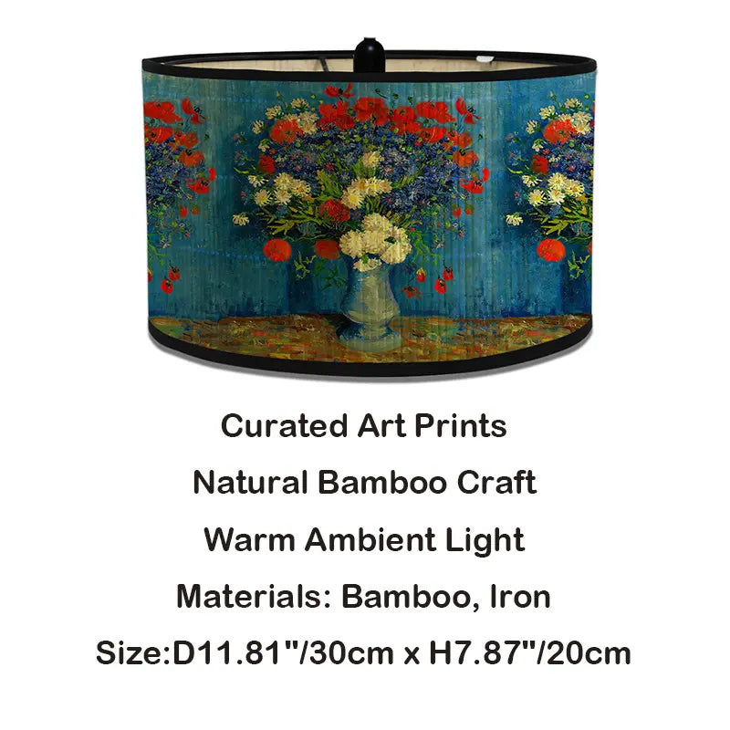 Van Gogh Inspired Artistic Drum Lamp Shade