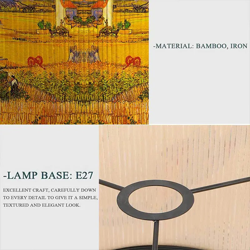 Van Gogh Inspired Artistic Drum Lamp Shade