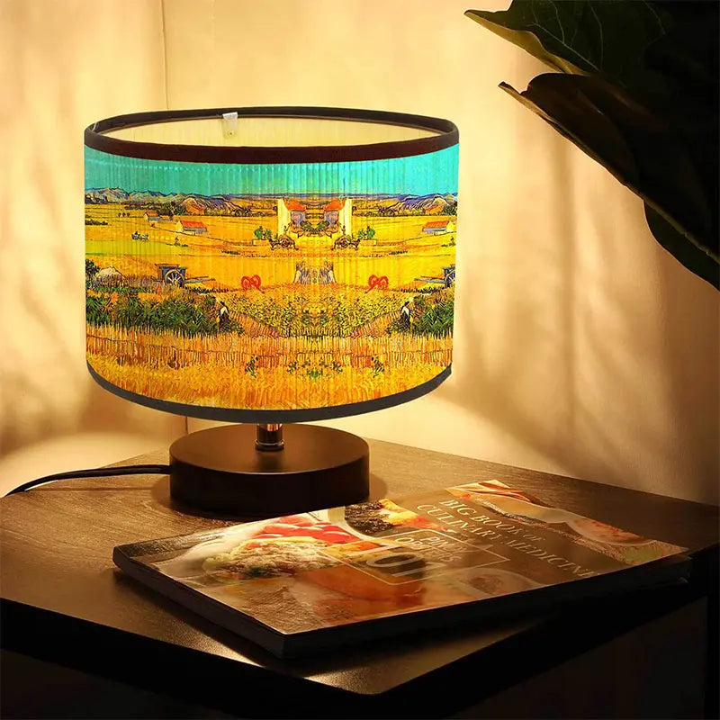 Van Gogh Inspired Artistic Drum Lamp Shade
