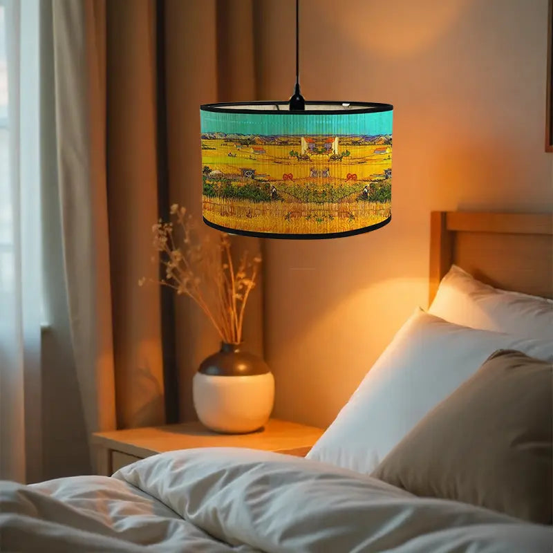 Van Gogh Inspired Artistic Drum Lamp Shade